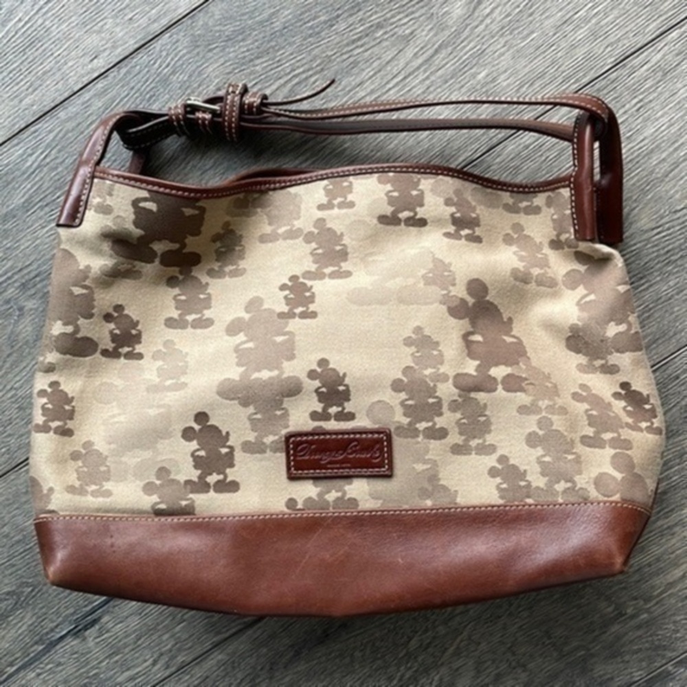 Dooney and bourke bag mickey silhouette brown leather